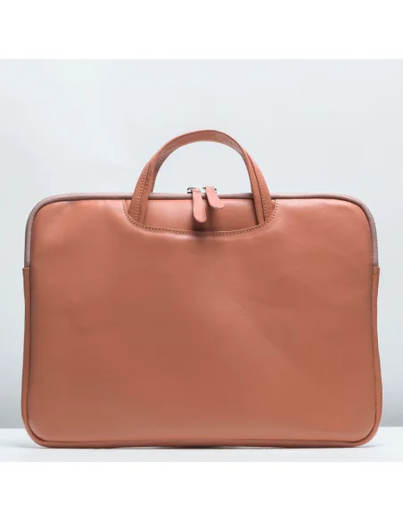 Geanta laptop din piele naturala, cais