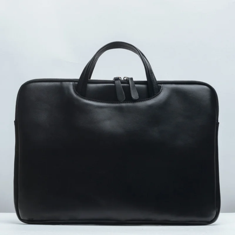 Geanta laptop din piele naturala, negru Geanta laptop din piele naturala, negru