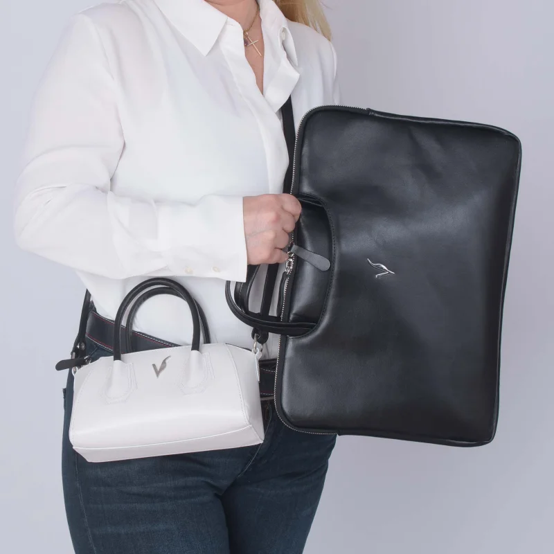 Geanta laptop din piele naturala, negru Geanta laptop din piele naturala, negru